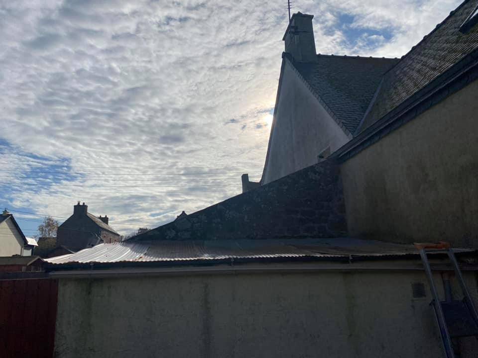 Changement de toiture sur un abri de jardin