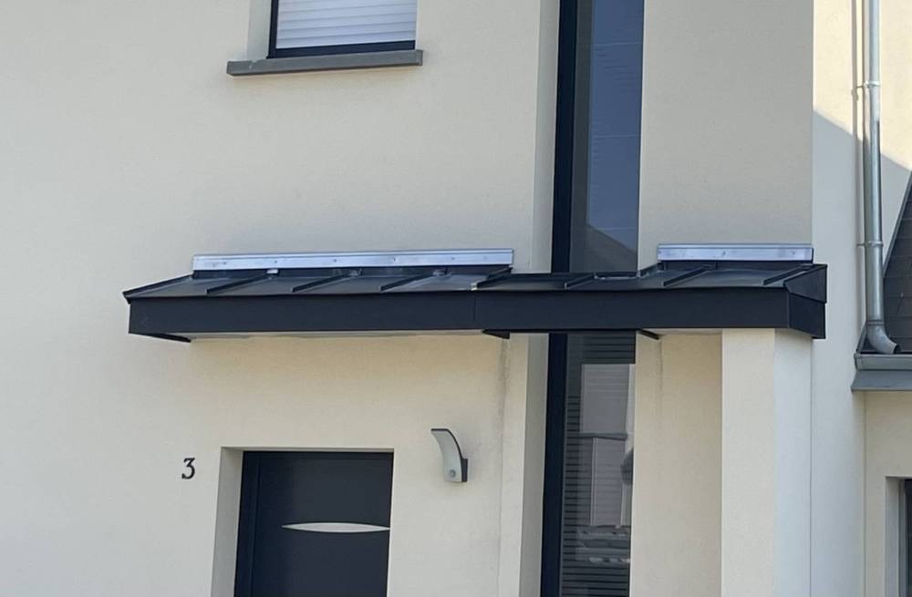 Habillage casquette béton en zinc saint-Aubin-d’Aubigné